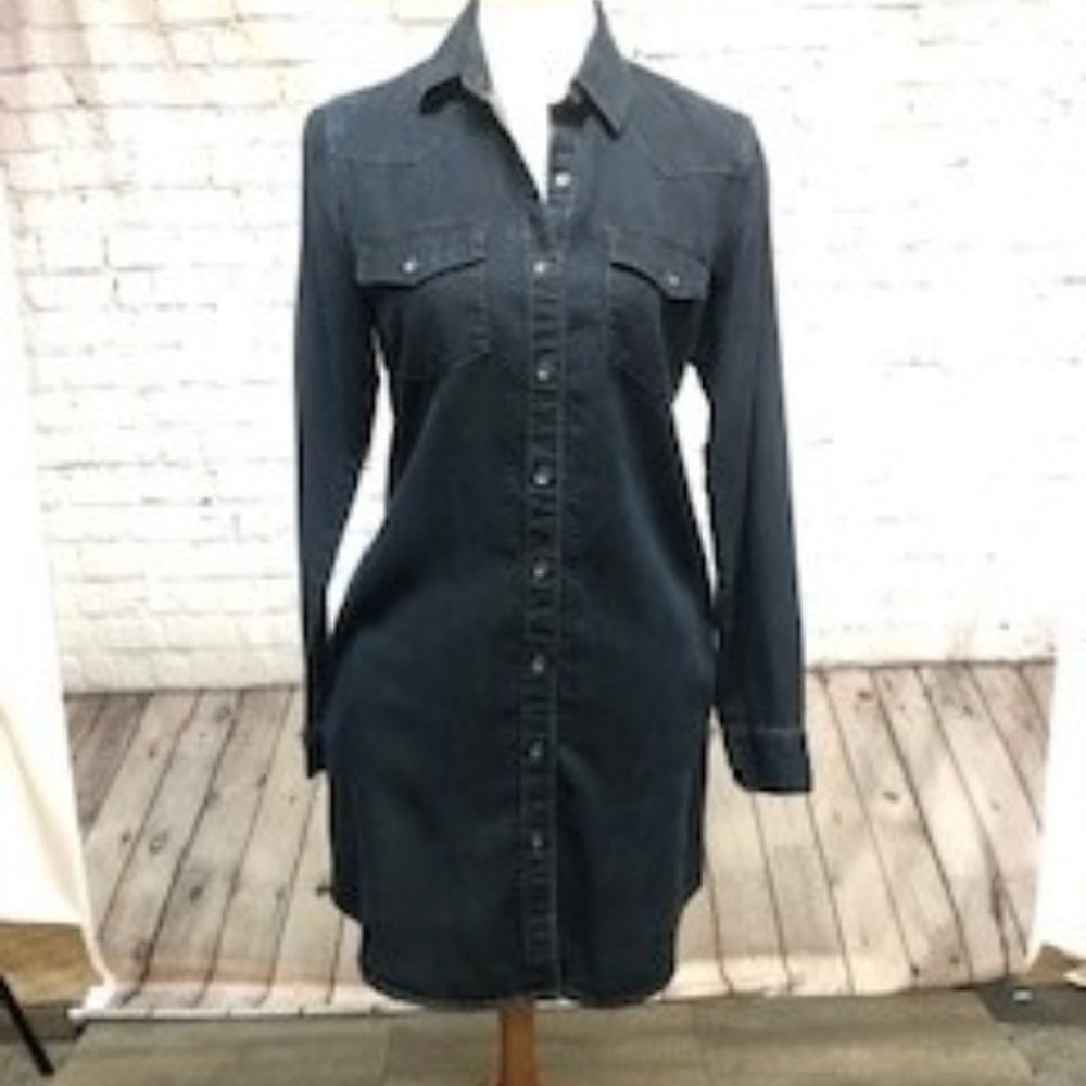 GAP 1969 DARK BLUE WASH DENIUM DRESS